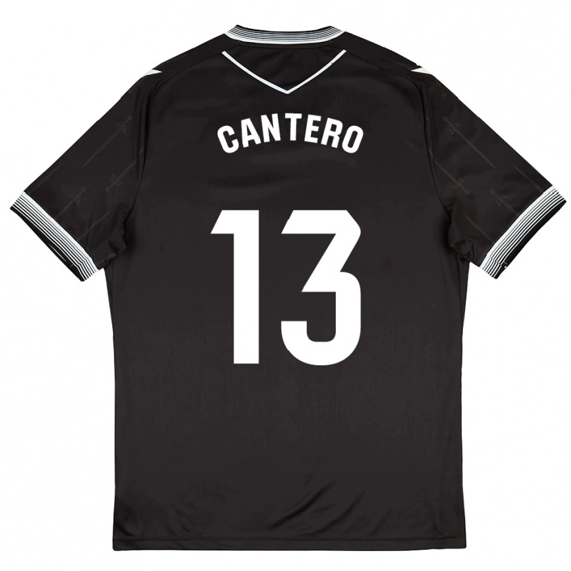 Danxen Heren Ander Cantero #13 Zwart Wit Uitshirt Uittenue 2025/26 T-Shirt België
