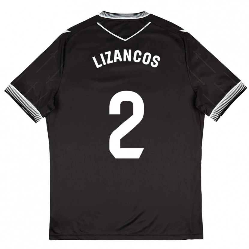 Danxen Heren Álex Lizancos #2 Zwart Wit Uitshirt Uittenue 2025/26 T-Shirt België
