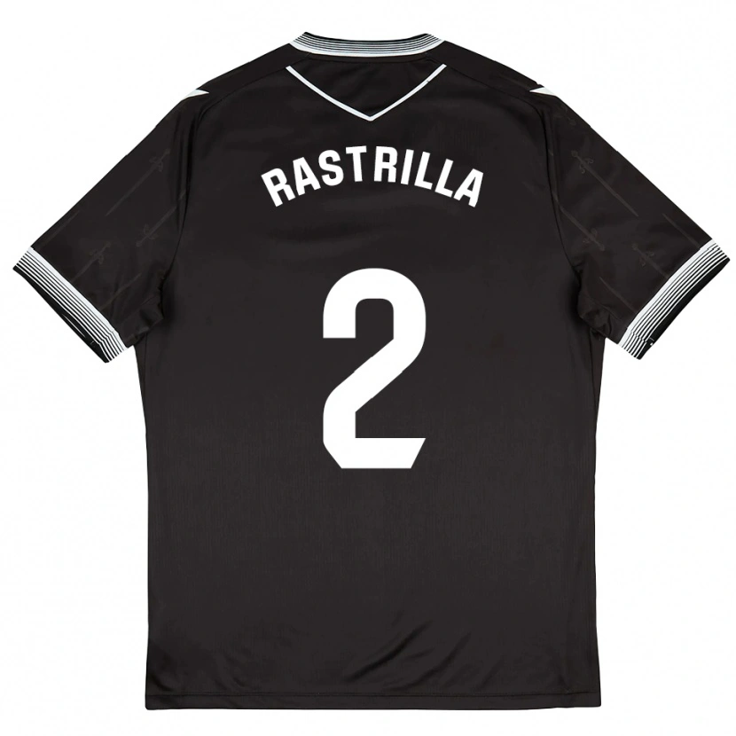 Danxen Heren Hugo Rastrilla #2 Zwart Wit Uitshirt Uittenue 2025/26 T-Shirt België