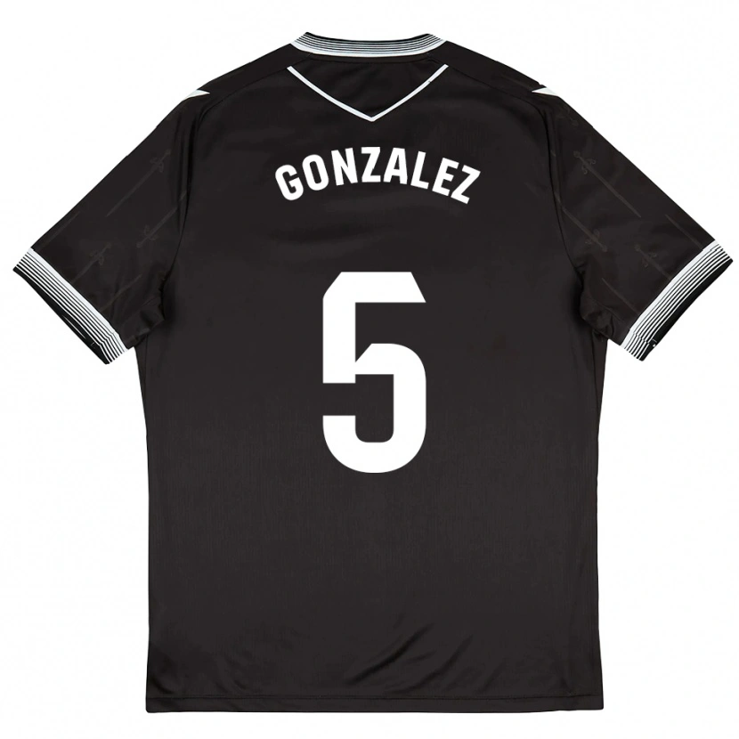 Danxen Heren Sergio González #5 Zwart Wit Uitshirt Uittenue 2025/26 T-Shirt België
