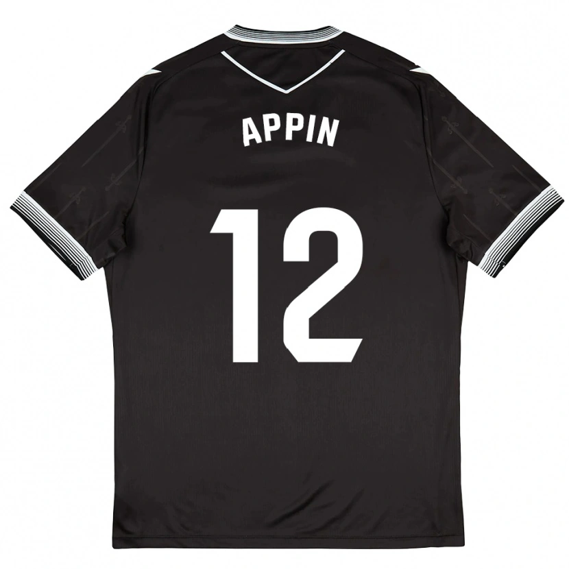 Danxen Heren Kévin Appin #12 Zwart Wit Uitshirt Uittenue 2025/26 T-Shirt België