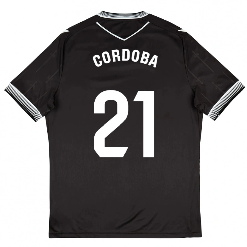 Danxen Heren Iñigo Córdoba #21 Zwart Wit Uitshirt Uittenue 2025/26 T-Shirt België