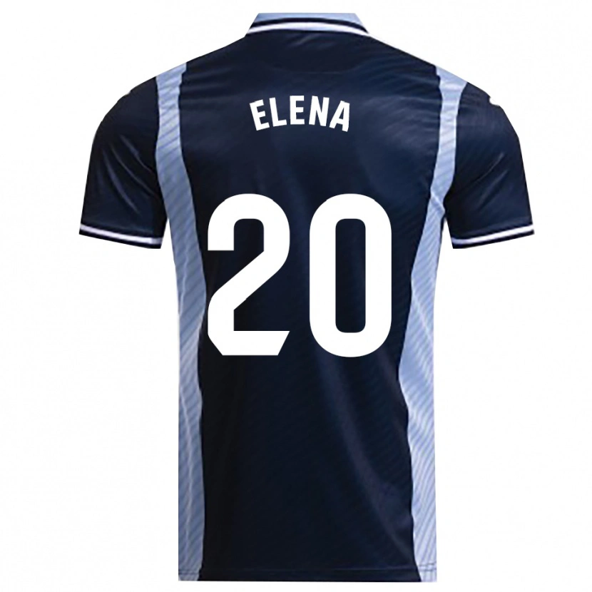 Danxen Heren Elena Lozano Gallego #20 Marineblauw Hemelsblauw Uitshirt Uittenue 2025/26 T-Shirt België