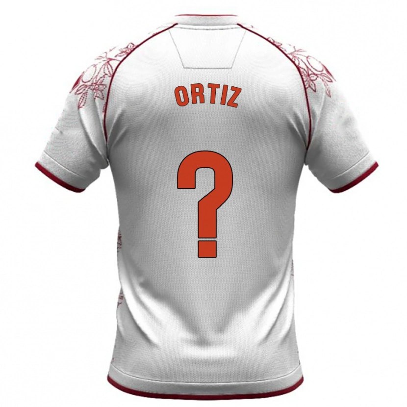 Danxen Heren Pablo Ortiz #0 Wit Bordeau Uitshirt Uittenue 2025/26 T-Shirt België