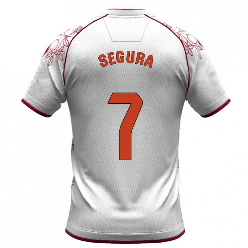Danxen Heren Carlos Segura #7 Wit Bordeau Uitshirt Uittenue 2025/26 T-Shirt België