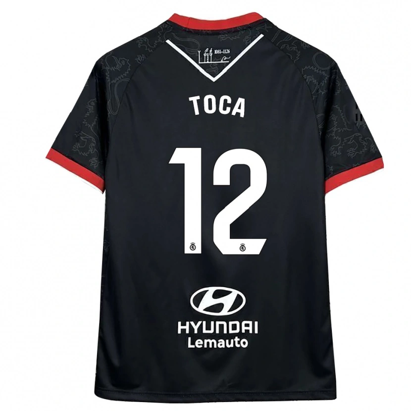 Danxen Heren Nico Toca #12 Zwart Rood Uitshirt Uittenue 2025/26 T-Shirt België