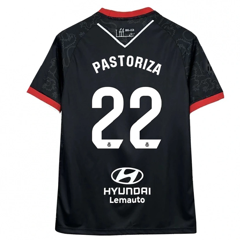 Danxen Heren Agustín Pastoriza #22 Zwart Rood Uitshirt Uittenue 2025/26 T-Shirt België