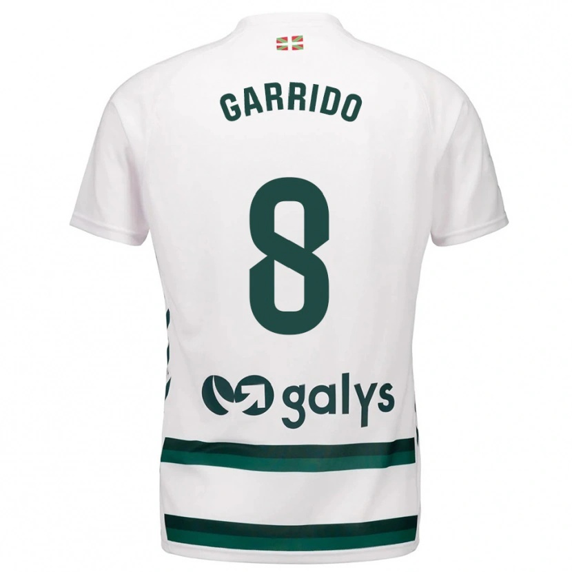 Danxen Heren Aleix Garrido #8 Wit Groen Uitshirt Uittenue 2025/26 T-Shirt België