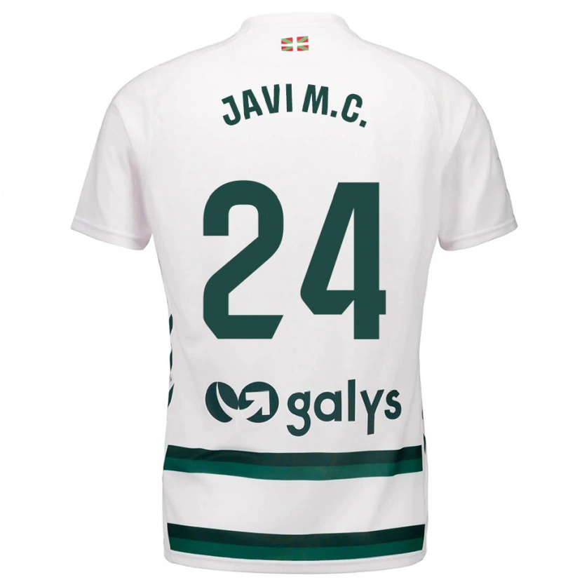 Danxen Heren Javi Martínez #24 Wit Groen Uitshirt Uittenue 2025/26 T-Shirt België
