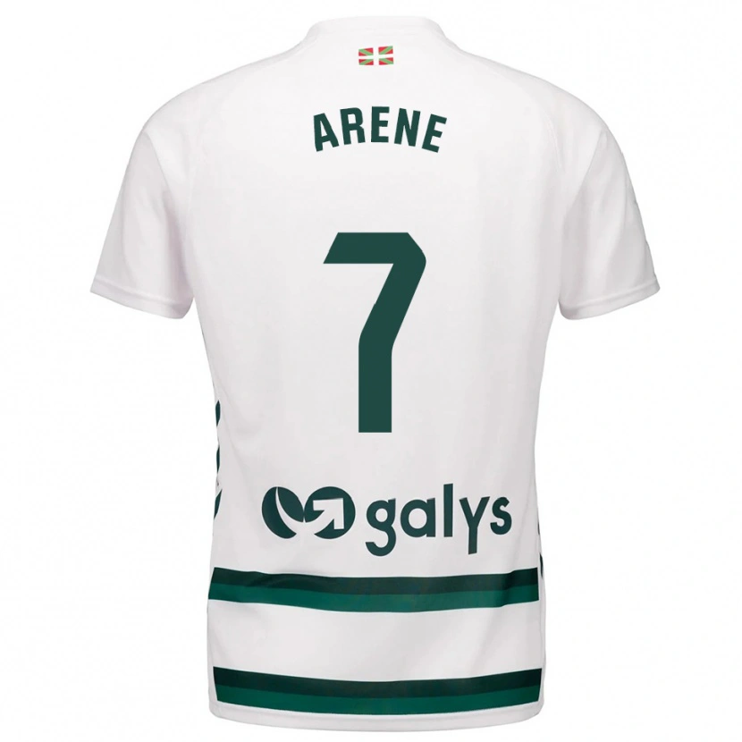 Danxen Heren Arene Altonaga Echeverria #7 Wit Groen Uitshirt Uittenue 2025/26 T-Shirt België