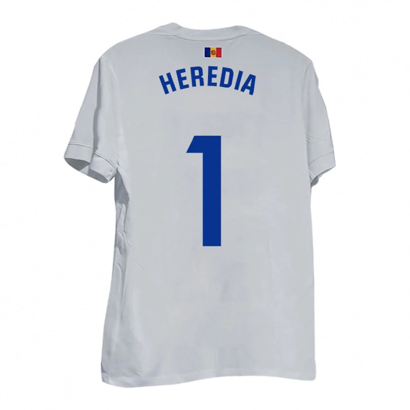 Danxen Heren Alex Heredia #1 Wit Blauw Geel Uitshirt Uittenue 2025/26 T-Shirt België