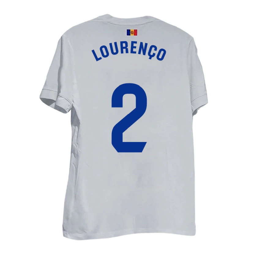 Danxen Heren Lucas Lourenço #2 Wit Blauw Geel Uitshirt Uittenue 2025/26 T-Shirt België