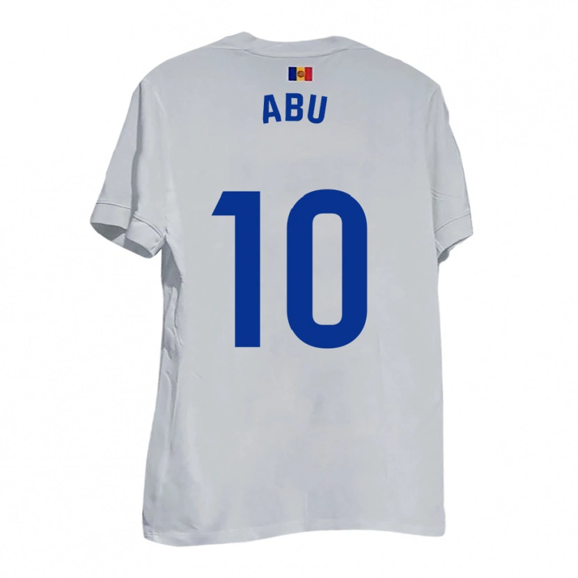 Danxen Heren Abu #10 Wit Blauw Geel Uitshirt Uittenue 2025/26 T-Shirt België