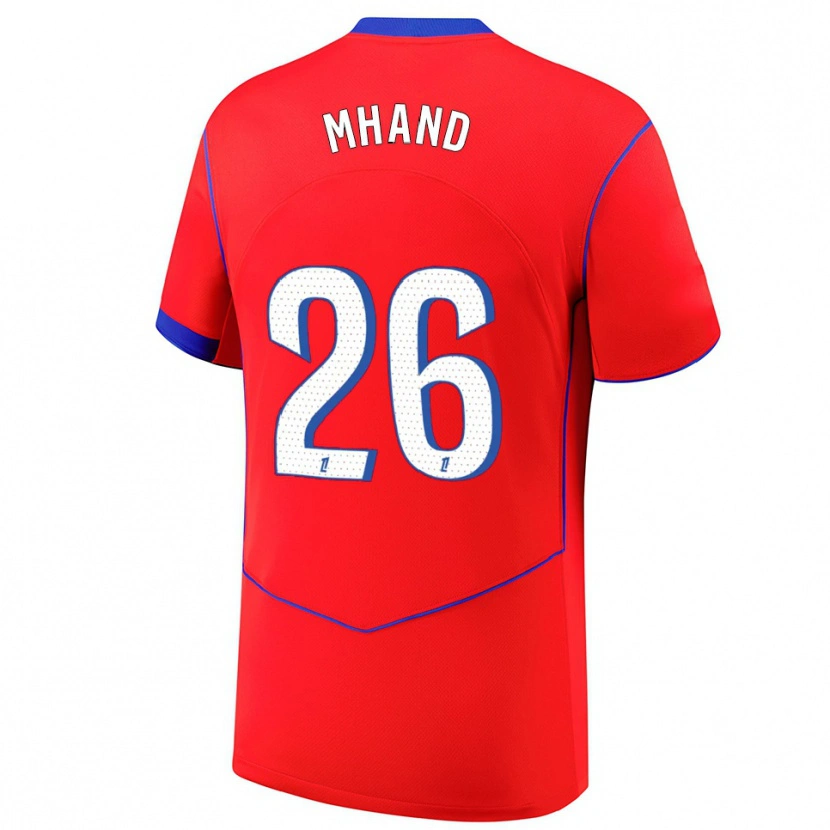 Danxen Heren Ilian Mhand #26 Rood Blauw Wit Thuisshirt Derde Tenue 2025/26 T-Shirt België