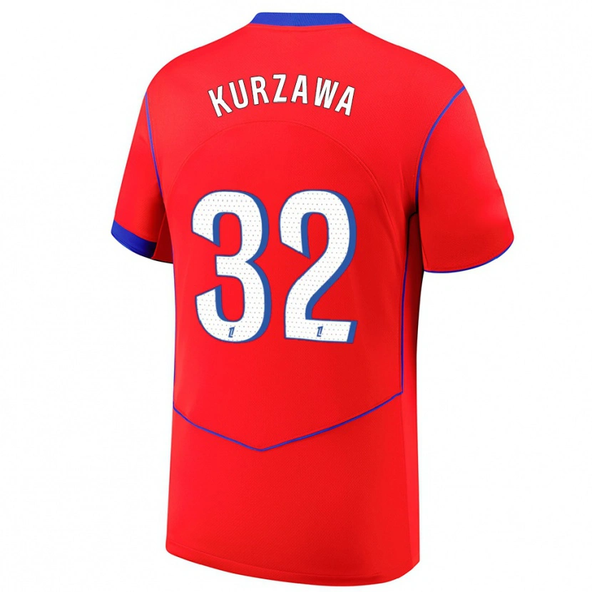 Danxen Heren Layvin Kurzawa #32 Rood Blauw Wit Thuisshirt Derde Tenue 2025/26 T-Shirt België