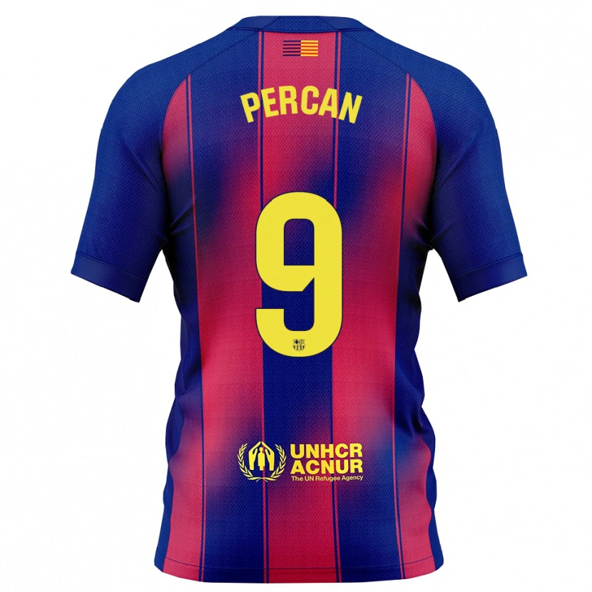 Danxen Dames Diego Percan #9 Blauw Rood Thuisshirt Thuistenue 2025/26 T-Shirt België