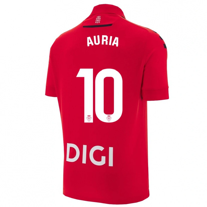 Danxen Dames Miguel Auría #10 Rood Zwart Thuisshirt Thuistenue 2025/26 T-Shirt België