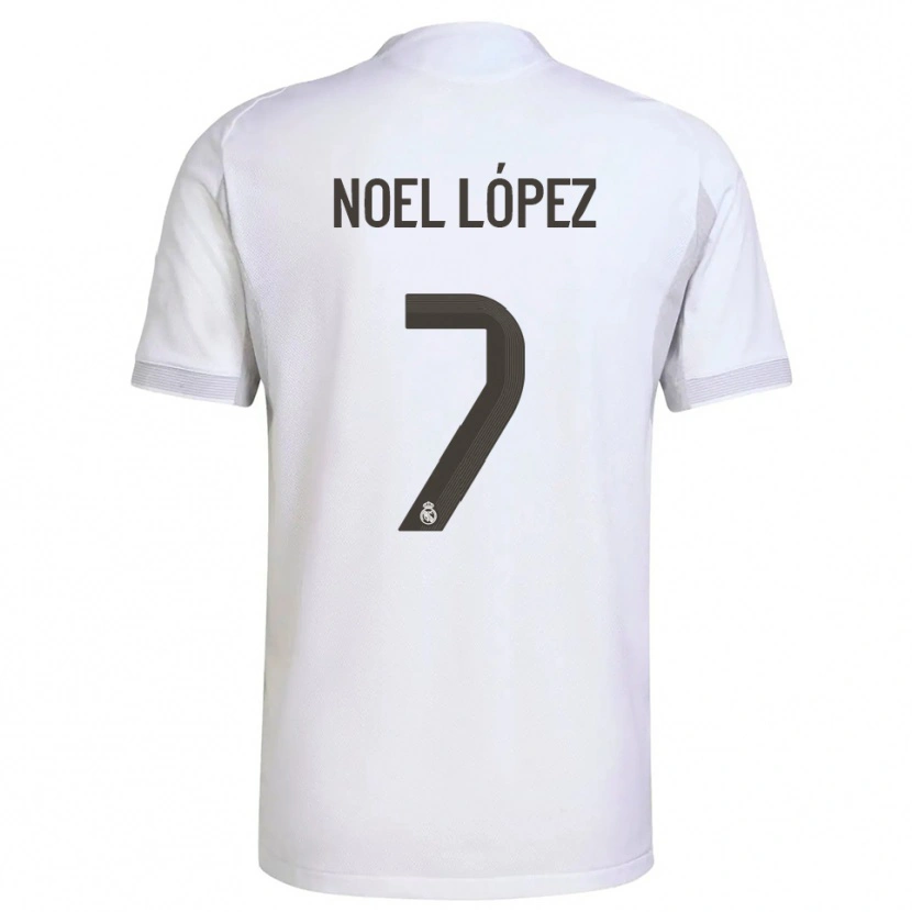 Danxen Dames Noel López #7 Wit Geel Thuisshirt Thuistenue 2025/26 T-Shirt België