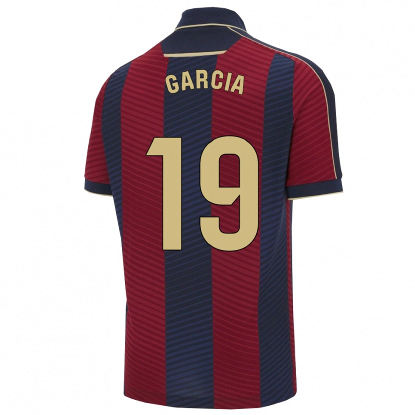 Danxen Dames Dani García #19 Rood Marineblauw Thuisshirt Thuistenue 2025/26 T-Shirt België
