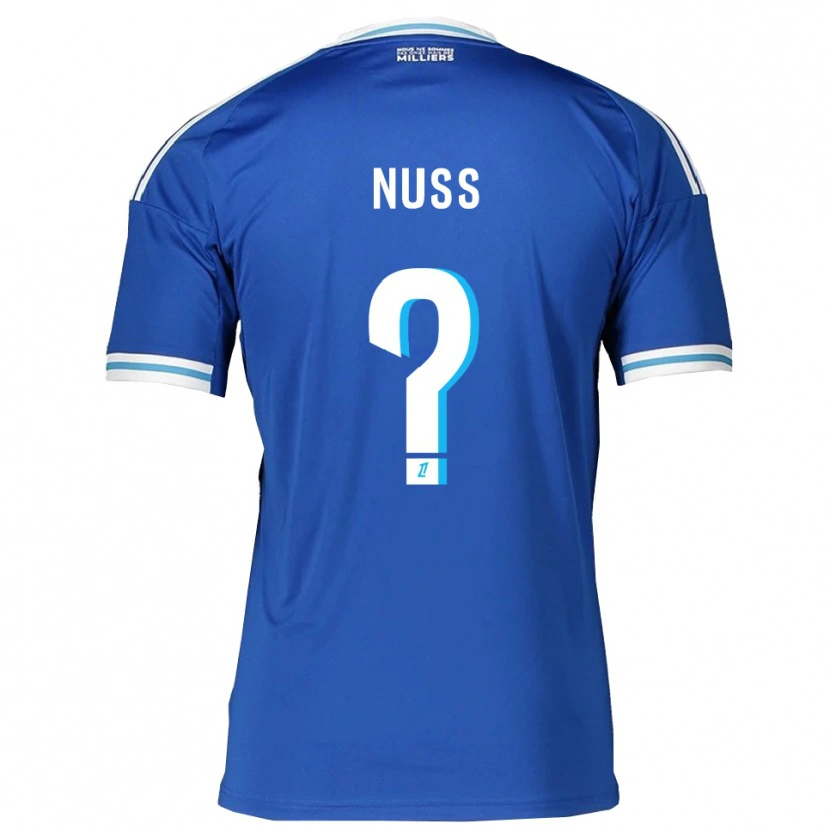 Danxen Dames Antoine Nuss #0 Blauw Wit Thuisshirt Thuistenue 2025/26 T-Shirt België