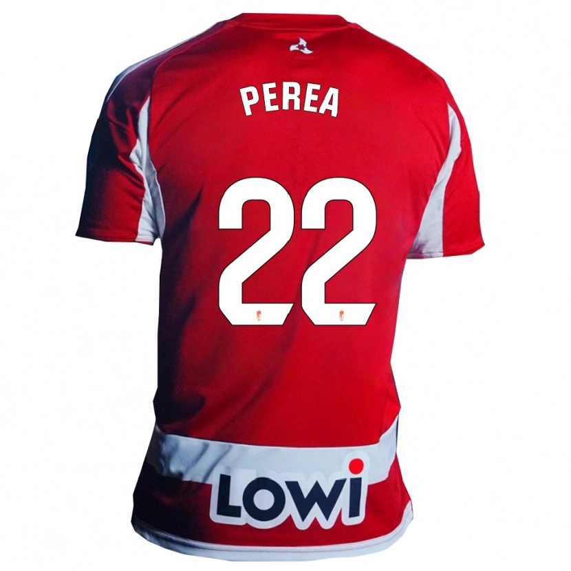 Danxen Dames Alberto Perea #22 Rood Wit Thuisshirt Thuistenue 2025/26 T-Shirt België