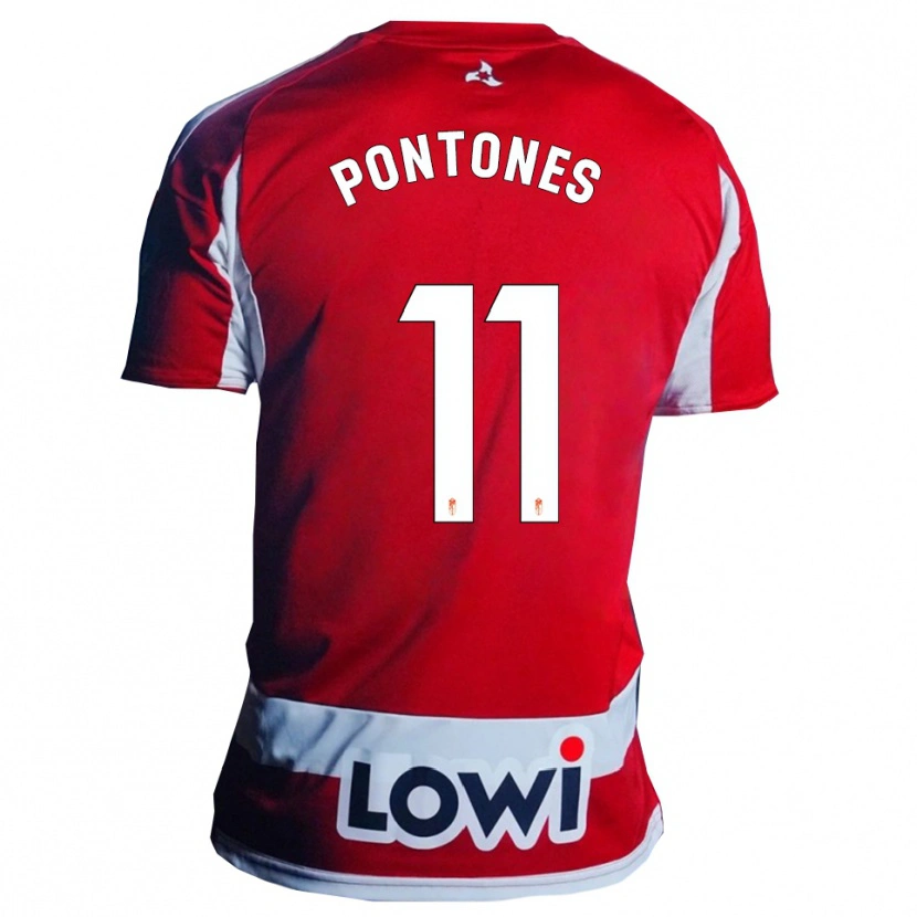 Danxen Dames Juan Carlos Pontones #11 Rood Wit Thuisshirt Thuistenue 2025/26 T-Shirt België