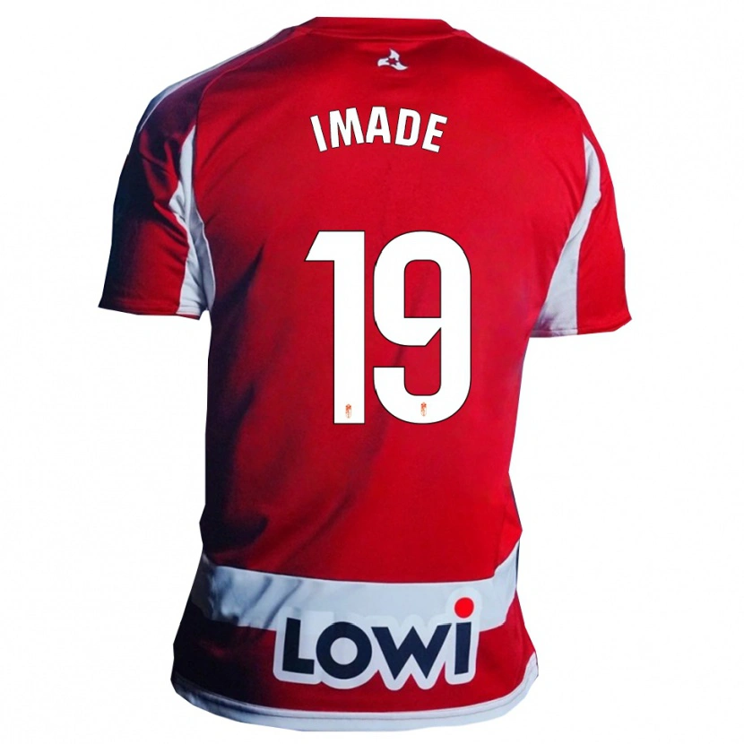 Danxen Dames Edna Imade #19 Rood Wit Thuisshirt Thuistenue 2025/26 T-Shirt België