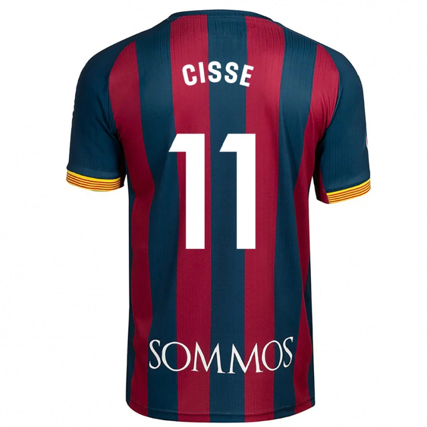 Danxen Dames Bakary Cissé #11 Marineblauw Rood Thuisshirt Thuistenue 2025/26 T-Shirt België