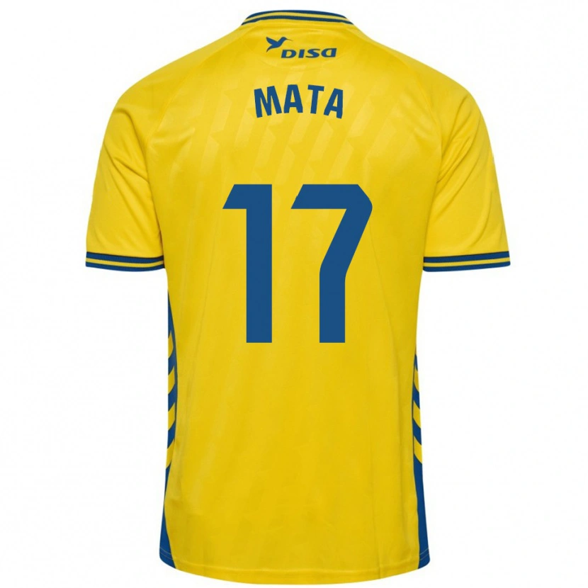 Danxen Dames Jaime Mata #17 Geel Blauw Thuisshirt Thuistenue 2025/26 T-Shirt België