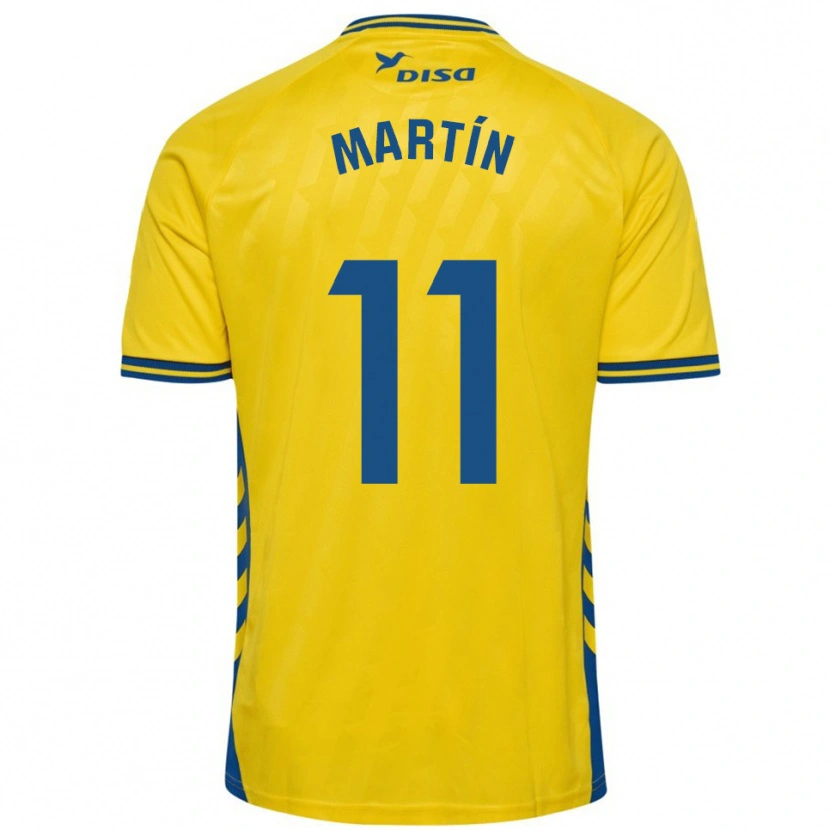 Danxen Dames Diego Martín #11 Geel Blauw Thuisshirt Thuistenue 2025/26 T-Shirt België