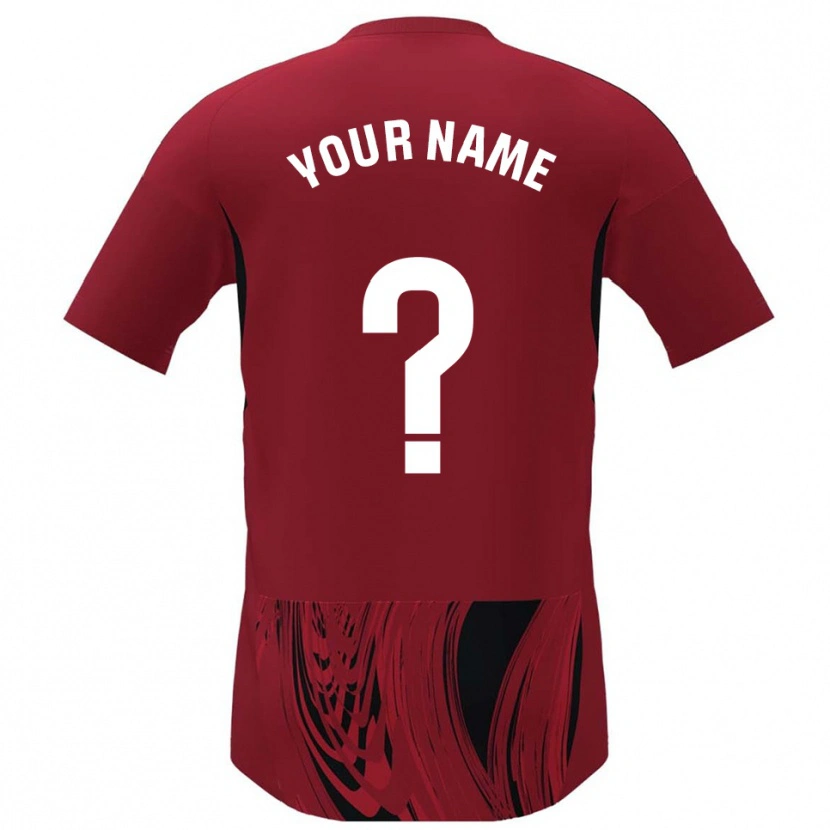 Danxen Dames Uw Naam #0 Rood Zwart Thuisshirt Thuistenue 2025/26 T-Shirt België