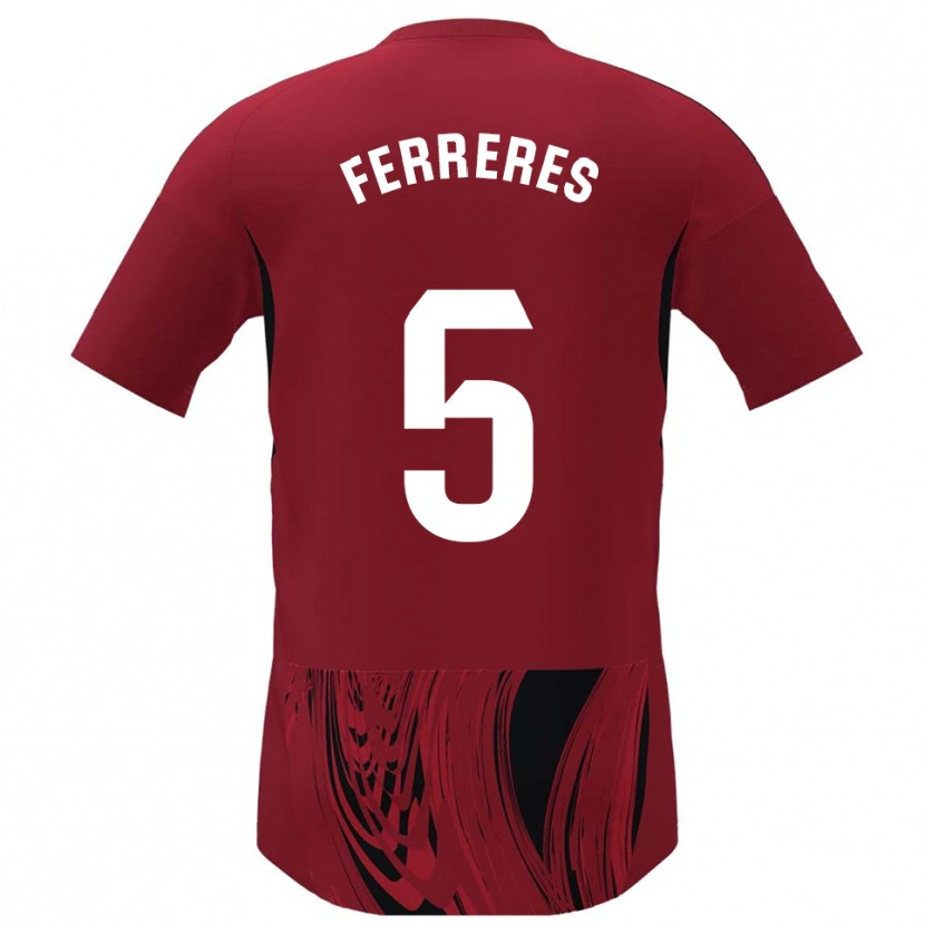 Danxen Dames Manolo Ferreres #5 Rood Zwart Thuisshirt Thuistenue 2025/26 T-Shirt België