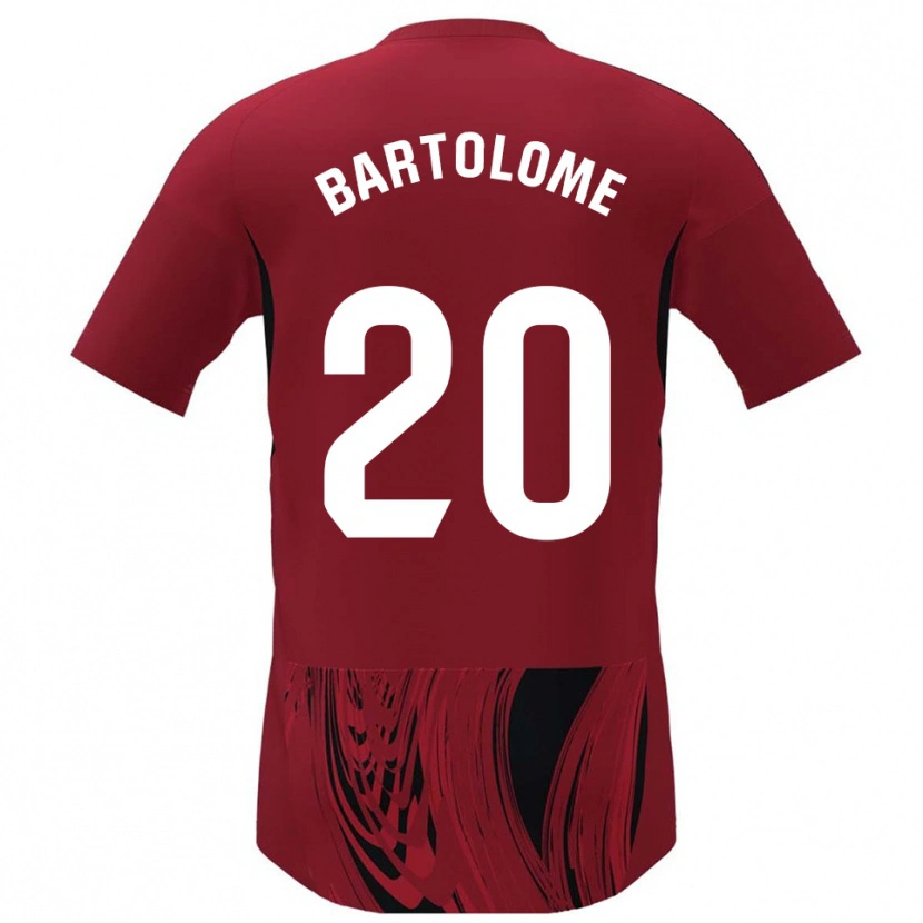 Danxen Dames Diego Bartolomé #20 Rood Zwart Thuisshirt Thuistenue 2025/26 T-Shirt België