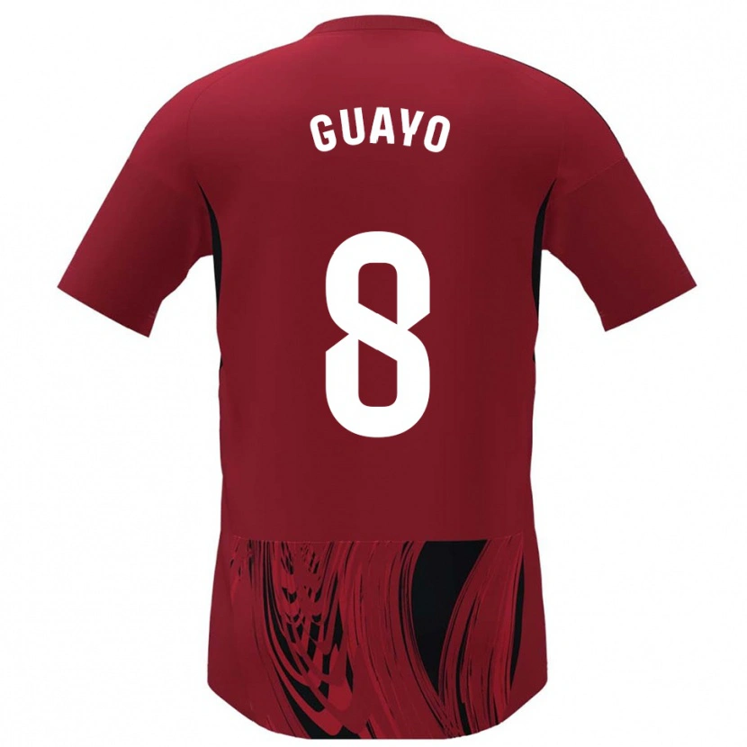 Danxen Dames Guayo #8 Rood Zwart Thuisshirt Thuistenue 2025/26 T-Shirt België