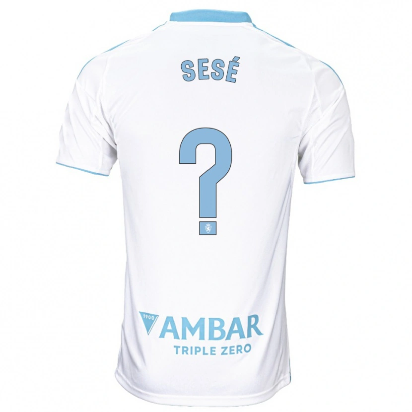 Danxen Dames Manu Sesé #0 Wit Hemelsblauw Thuisshirt Thuistenue 2025/26 T-Shirt België