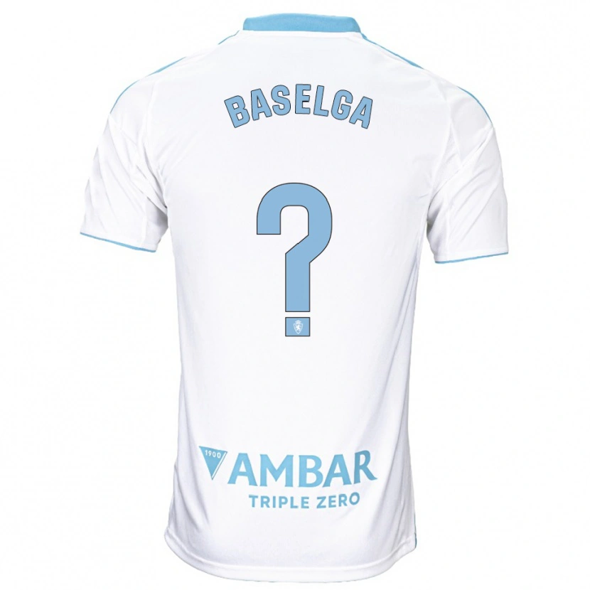 Danxen Dames Marcos Baselga #0 Wit Hemelsblauw Thuisshirt Thuistenue 2025/26 T-Shirt België