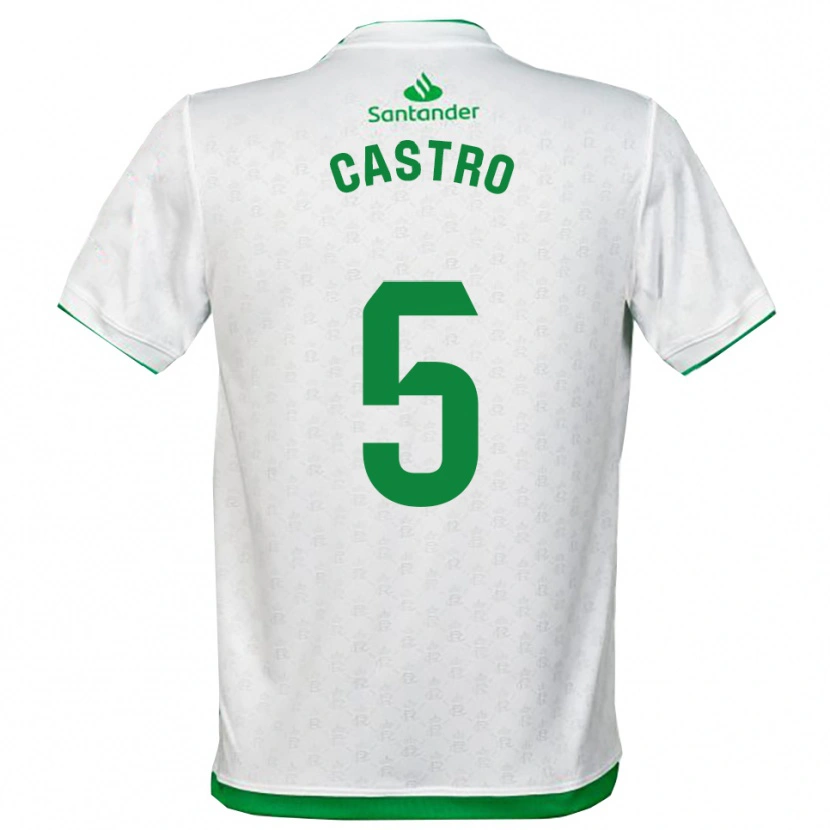 Danxen Dames Javi Castro #5 Groen Wit Thuisshirt Thuistenue 2025/26 T-Shirt België