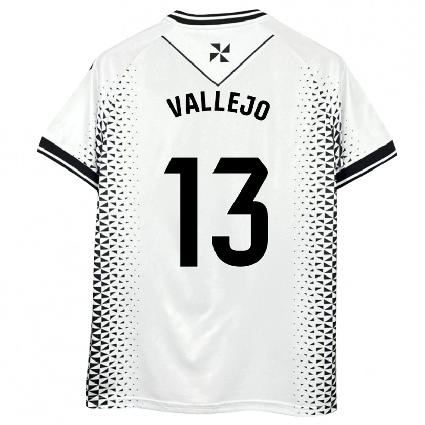 Danxen Dames Guillermo Vallejo #13 Wit Zwart Thuisshirt Thuistenue 2025/26 T-Shirt België