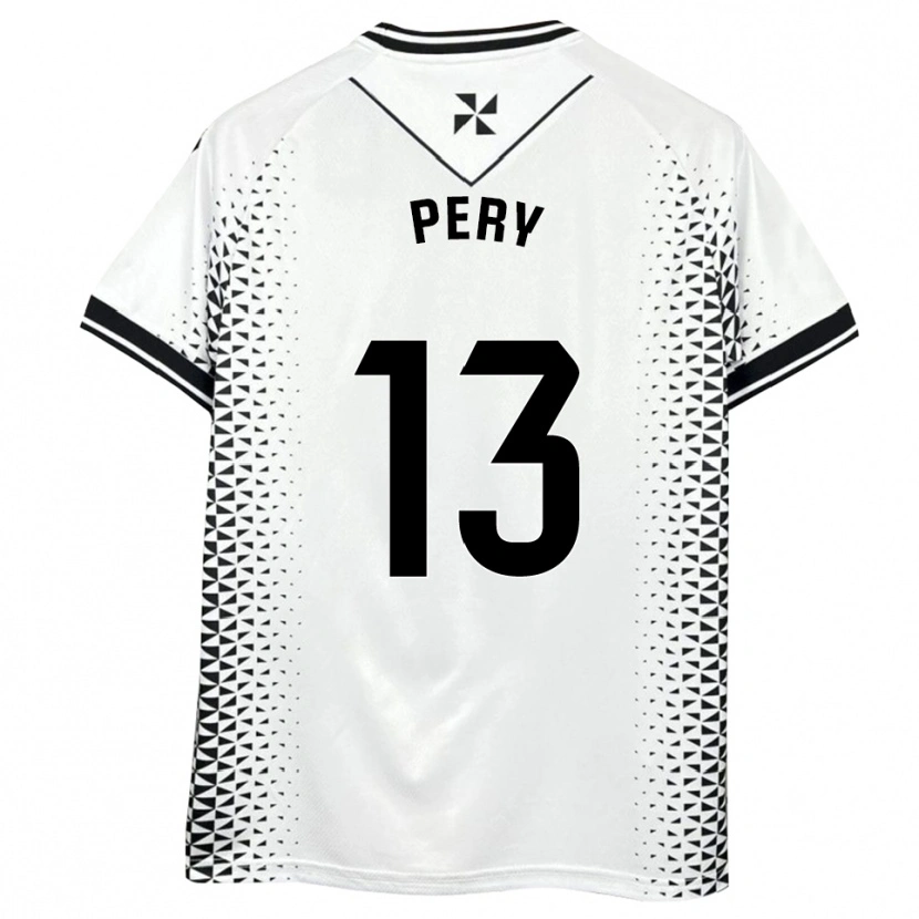 Danxen Dames Pery #13 Wit Zwart Thuisshirt Thuistenue 2025/26 T-Shirt België