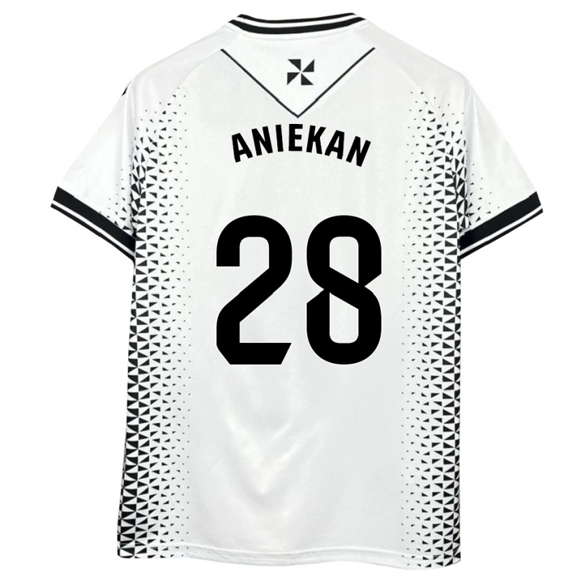 Danxen Dames Bless Aniekan #28 Wit Zwart Thuisshirt Thuistenue 2025/26 T-Shirt België