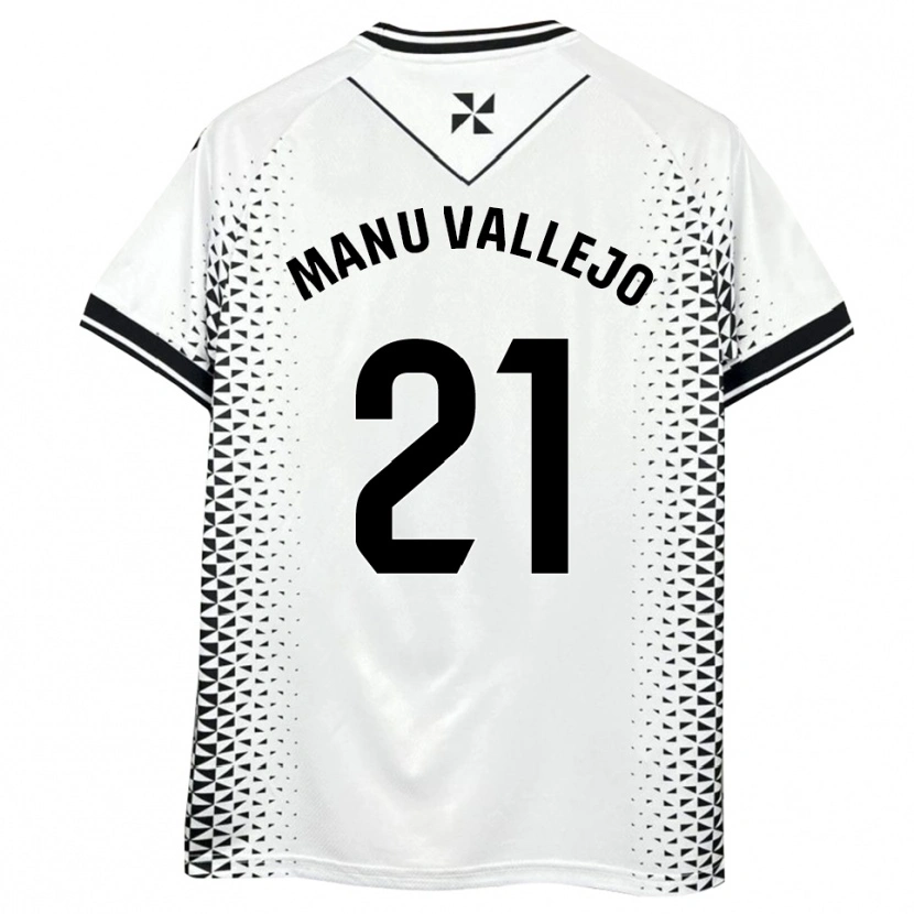 Danxen Dames Manu Vallejo #21 Wit Zwart Thuisshirt Thuistenue 2025/26 T-Shirt België