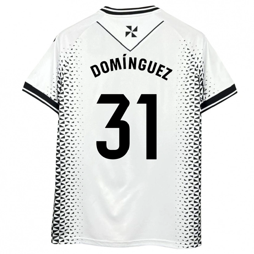 Danxen Dames Curro Domínguez #31 Wit Zwart Thuisshirt Thuistenue 2025/26 T-Shirt België