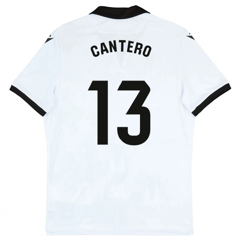 Danxen Dames Ander Cantero #13 Wit Zwart Thuisshirt Thuistenue 2025/26 T-Shirt België