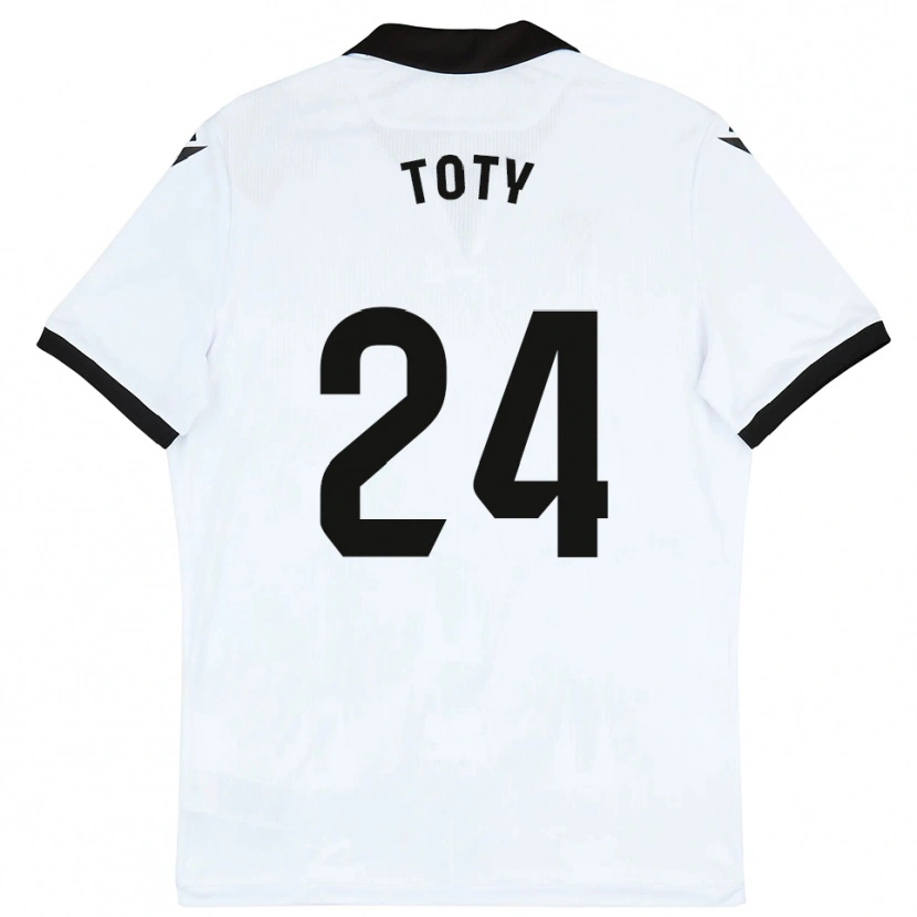 Danxen Dames Lasme Toty #24 Wit Zwart Thuisshirt Thuistenue 2025/26 T-Shirt België