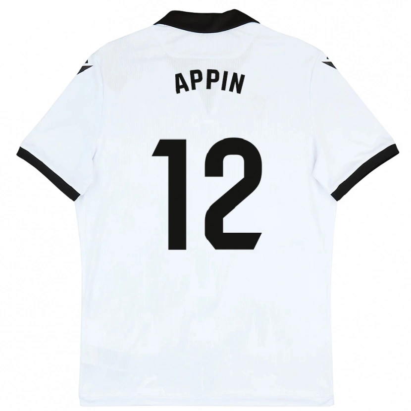 Danxen Dames Kévin Appin #12 Wit Zwart Thuisshirt Thuistenue 2025/26 T-Shirt België