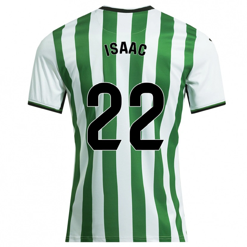 Danxen Dames Carlos Isaac #22 Wit Groen Thuisshirt Thuistenue 2025/26 T-Shirt België