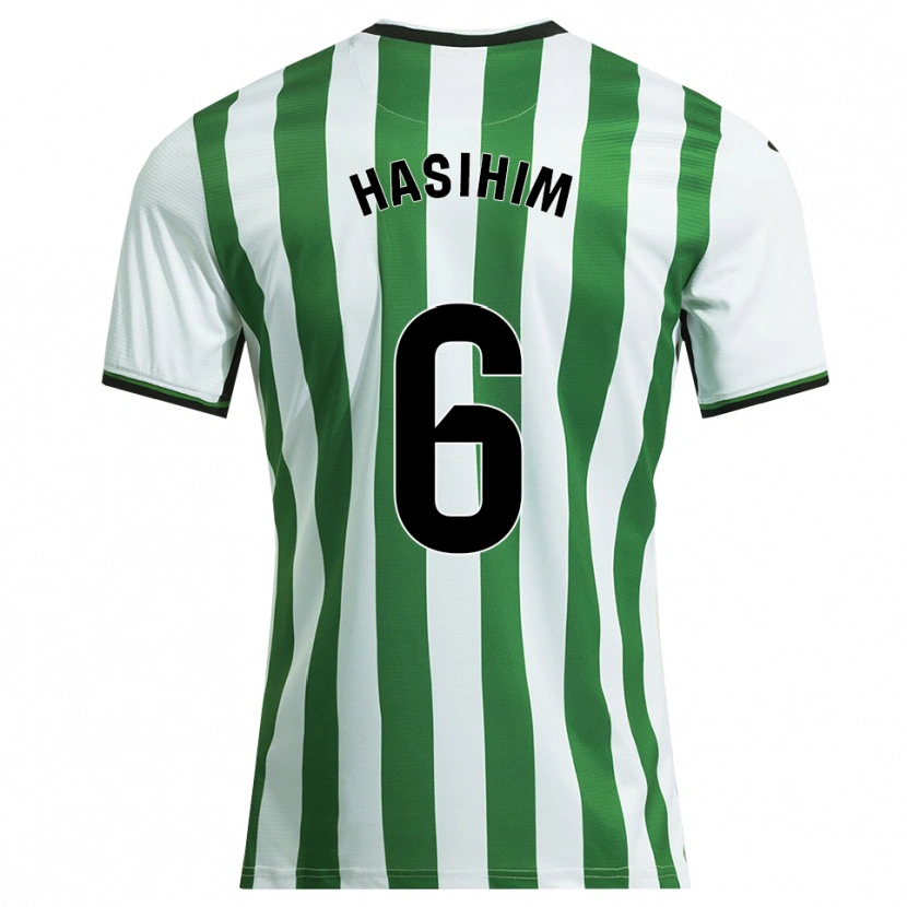 Danxen Dames Hasihim #6 Wit Groen Thuisshirt Thuistenue 2025/26 T-Shirt België