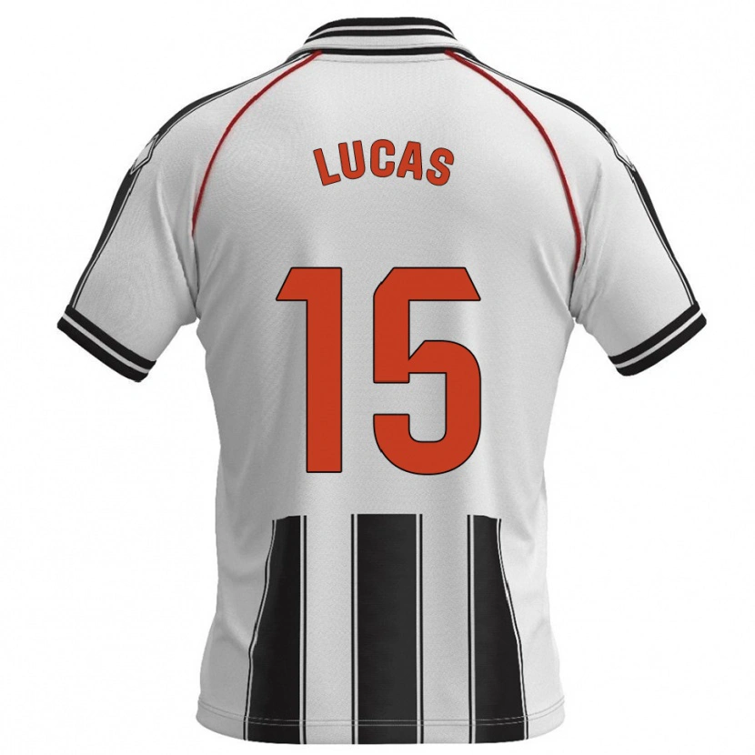 Danxen Dames Lucas Alcázar #15 Wit Zwart Thuisshirt Thuistenue 2025/26 T-Shirt België