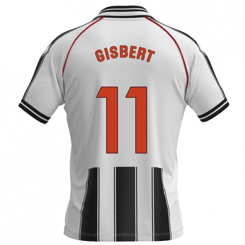Danxen Dames Enric Gisbert #11 Wit Zwart Thuisshirt Thuistenue 2025/26 T-Shirt België