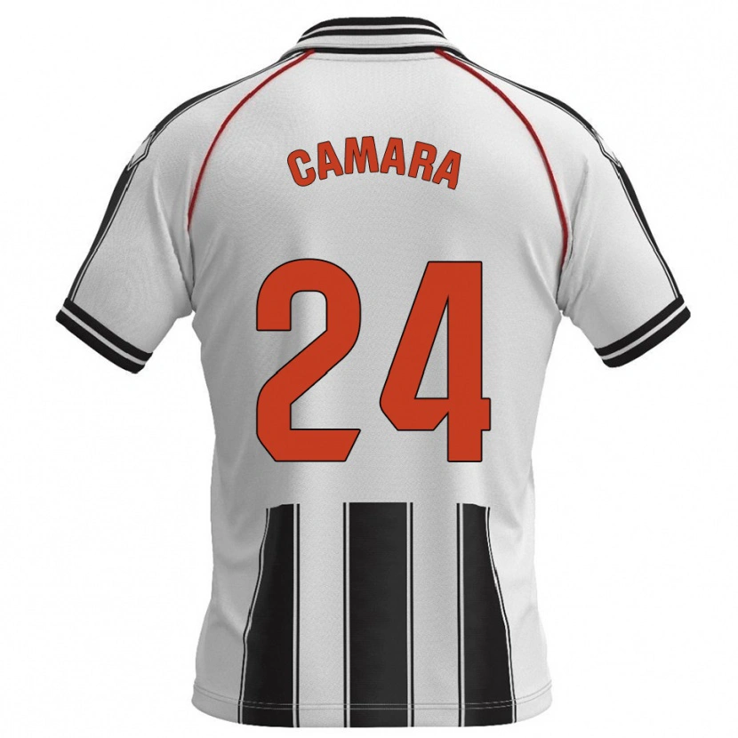 Danxen Dames Ousmane Camara #24 Wit Zwart Thuisshirt Thuistenue 2025/26 T-Shirt België